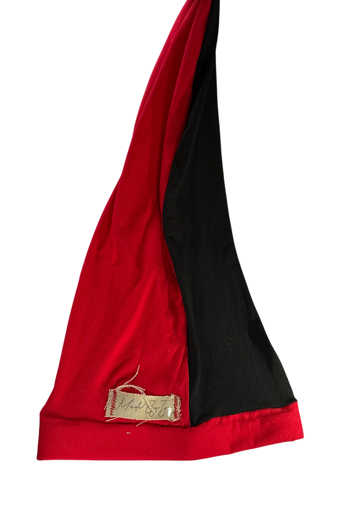 Half Red Half Black Dread Cap
